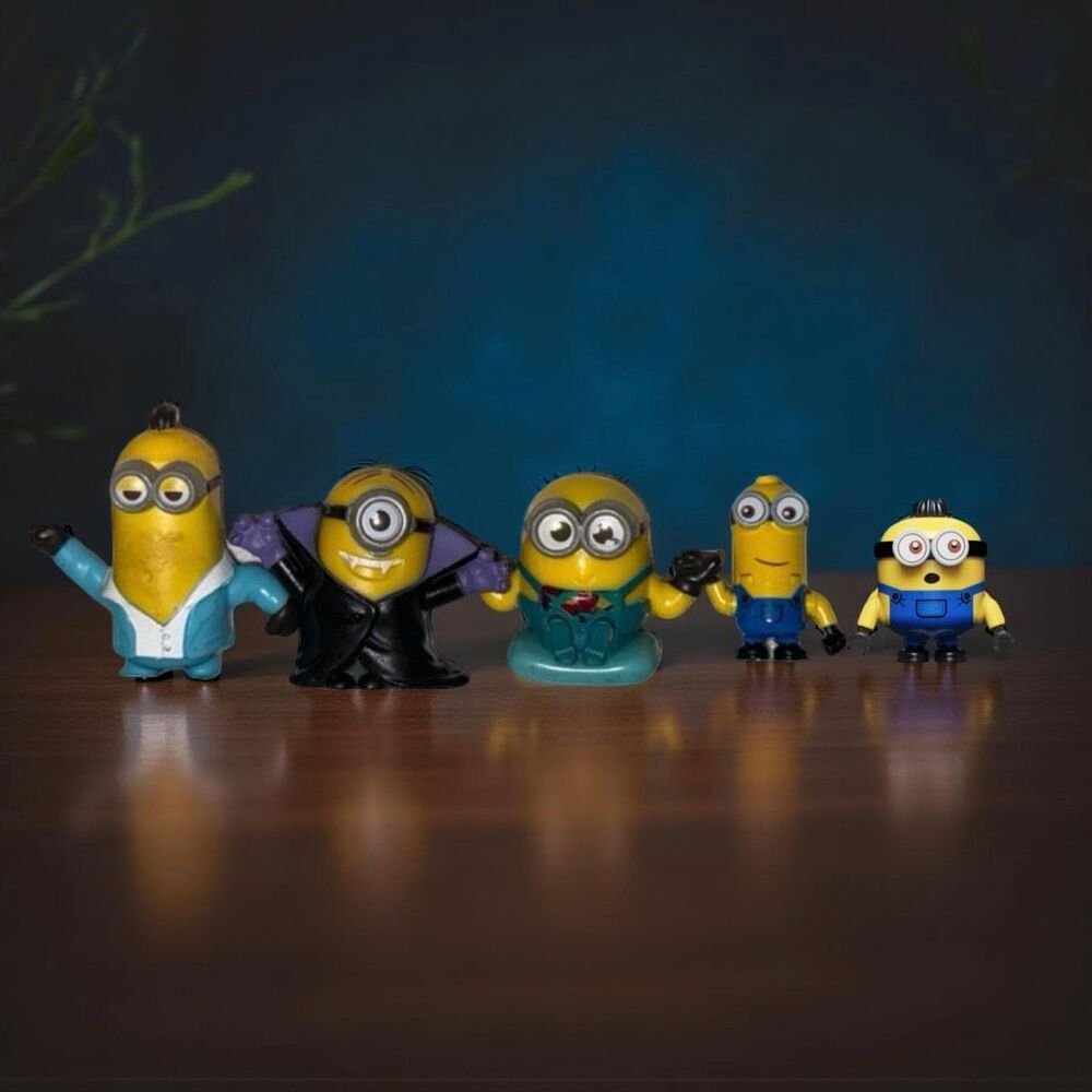 McDonald’s Happy Meal MINIONS Kevin Bob Meditation Vampire Lego Mini Figure  A45